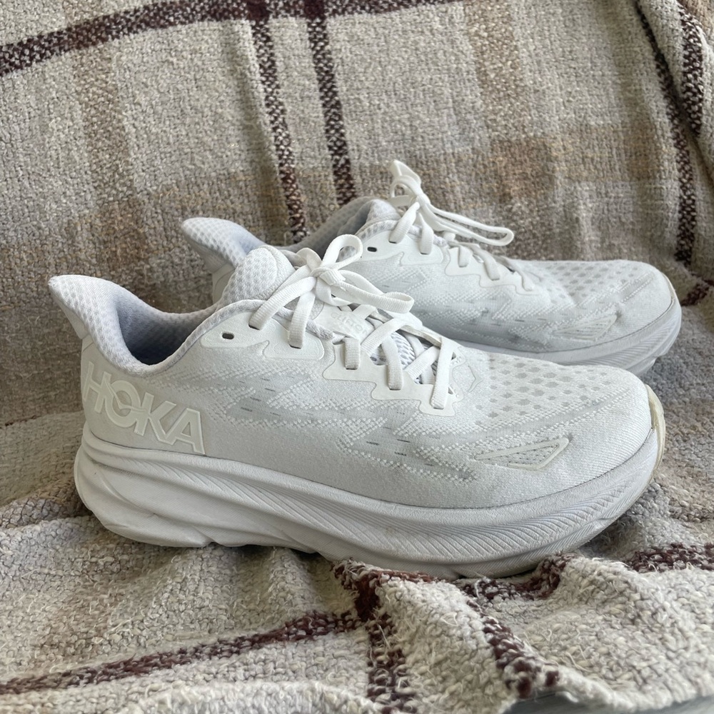 Hoka All-White Women's Athletic Running Shoes
